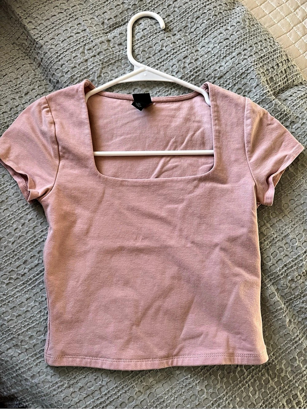 Wild Fable Pink Square Neck Tee Size XS Like New